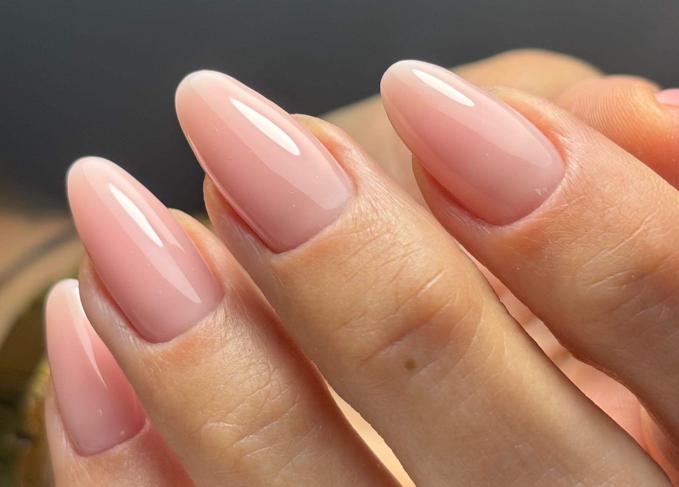 Close-up of elegant manicured nails at Studio 1 Beauty By Zoe, Exeter, England, GB.