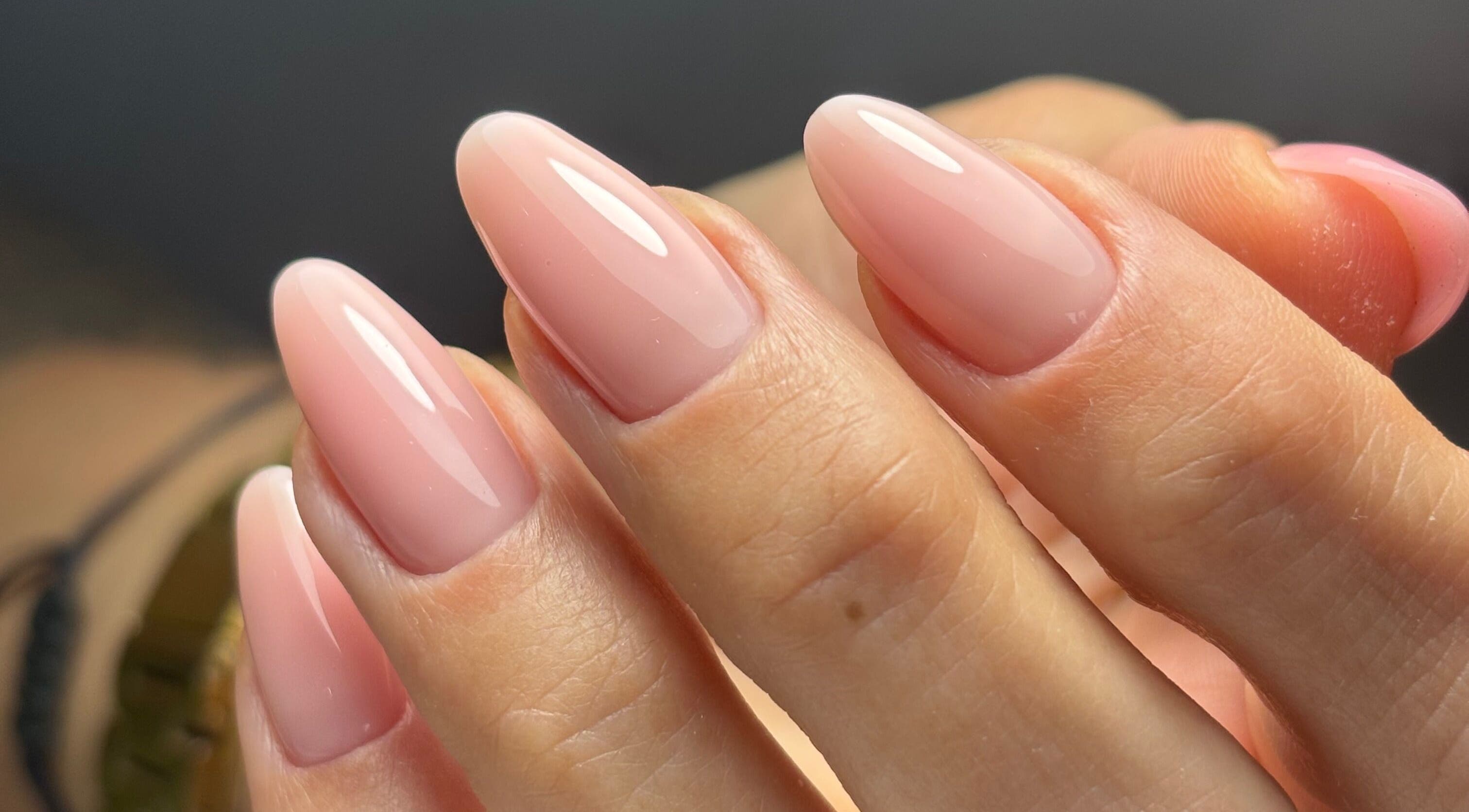 Close-up of elegant manicured nails at Studio 1 Beauty By Zoe, Exeter, England, GB.