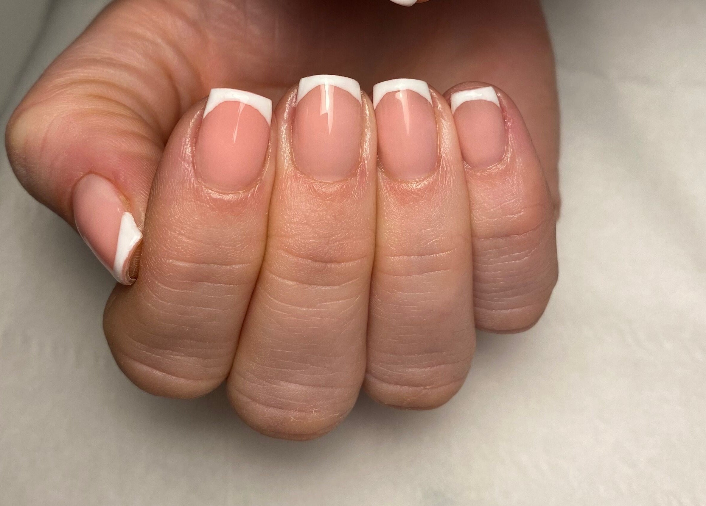 Elegant French manicure at Studio 1 Beauty By Zoe, Exeter, England, GB.