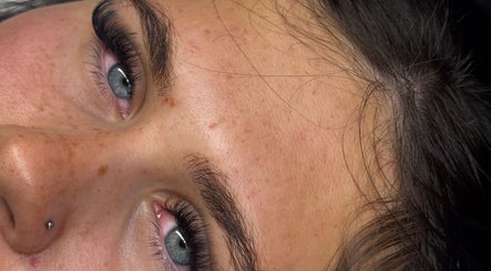 Close-up of enhanced lashes and brows at Beautycalls | Whitchurch, Whitchurch, England, GB.