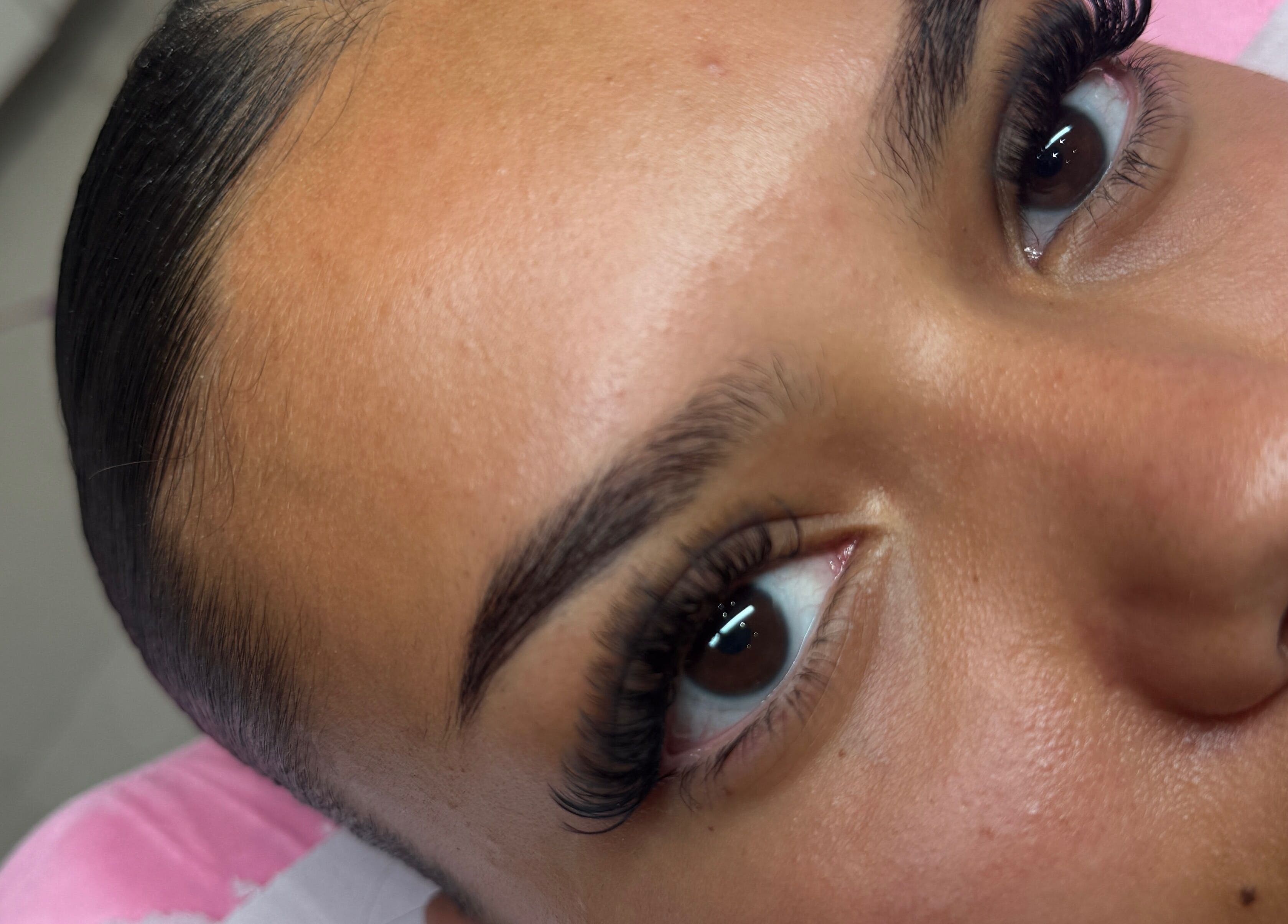 Close-up of elegant lashes at Beautycallsmcr | Skulpt Studios, Manchester, England, GB.