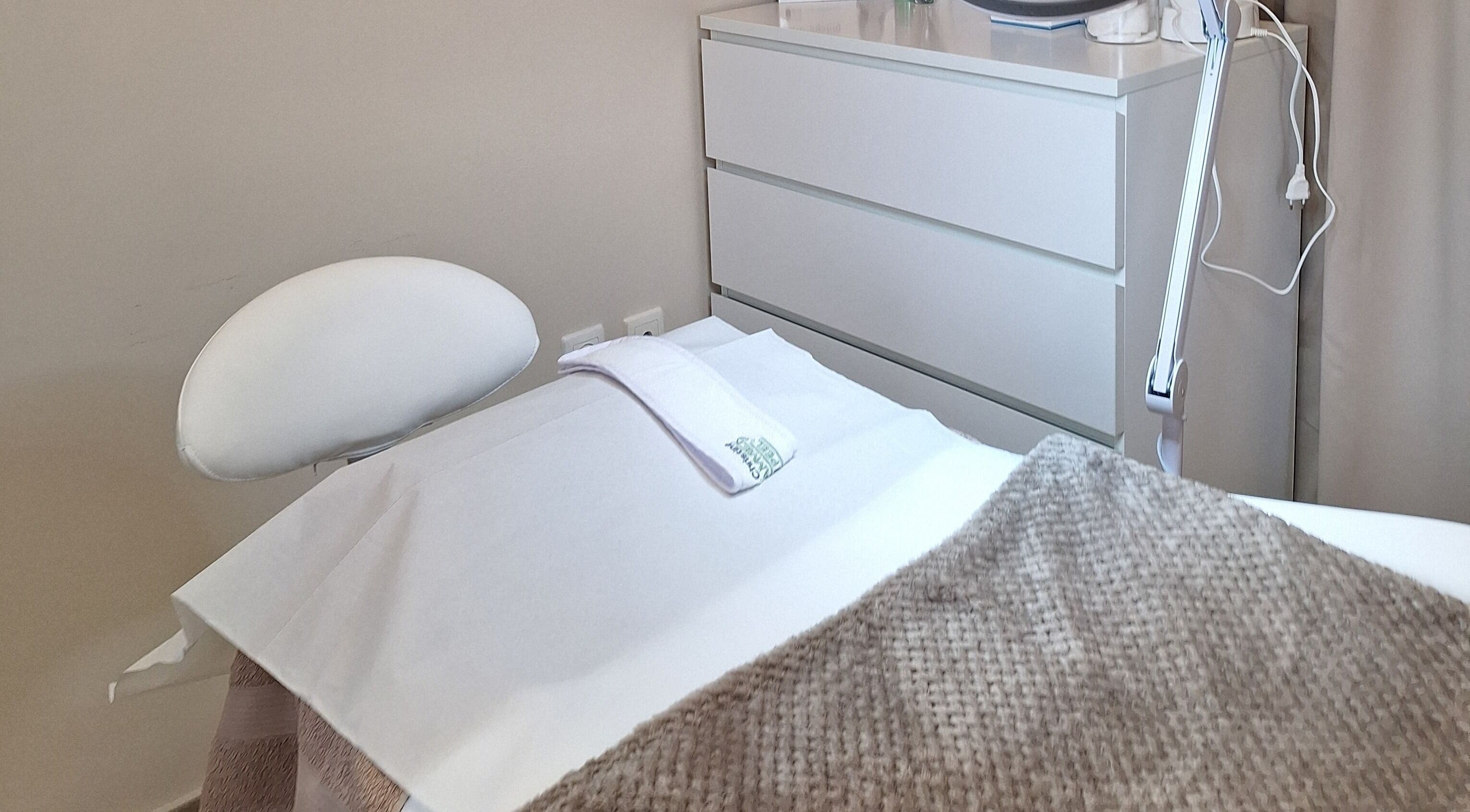 Καταπραϋντικό δωμάτιο θεραπείας στο Ινστιτούτο Αισθητικής Ελένη Βακάλη, Καλαμάτα, GR.