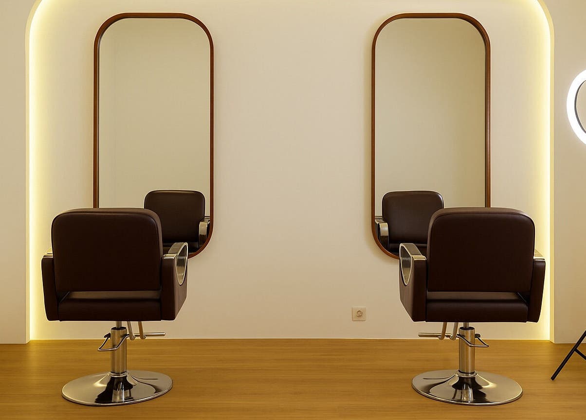 Elegant salon chairs and mirrors at NSB Beauty Studio Bukit Jimbaran, Bali, Bali, ID.