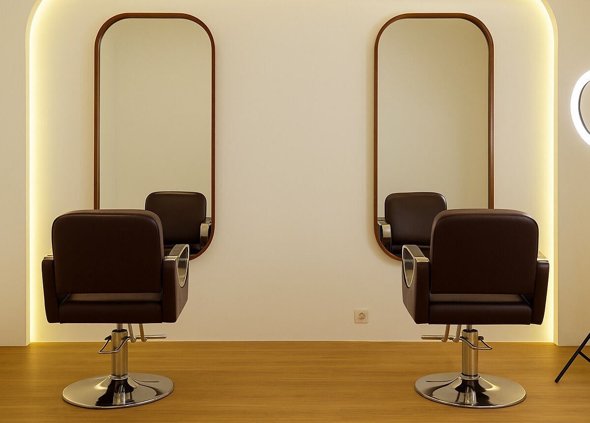 Elegant salon chairs and mirrors at NSB Beauty Studio Bukit Jimbaran, Bali, Bali, ID.