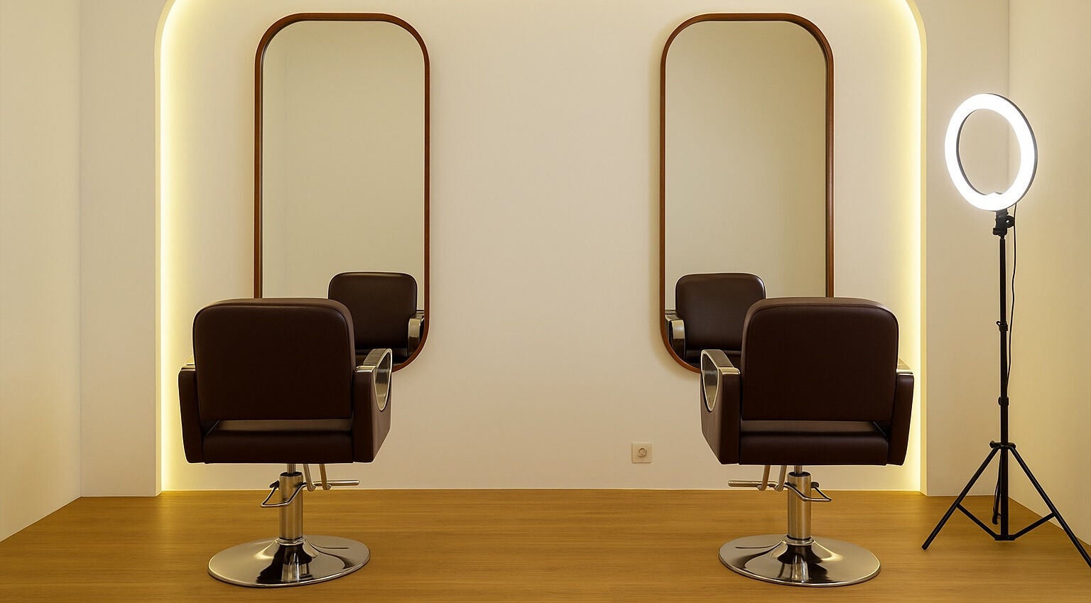 Elegant salon chairs and mirrors at NSB Beauty Studio Bukit Jimbaran, Bali, Bali, ID.