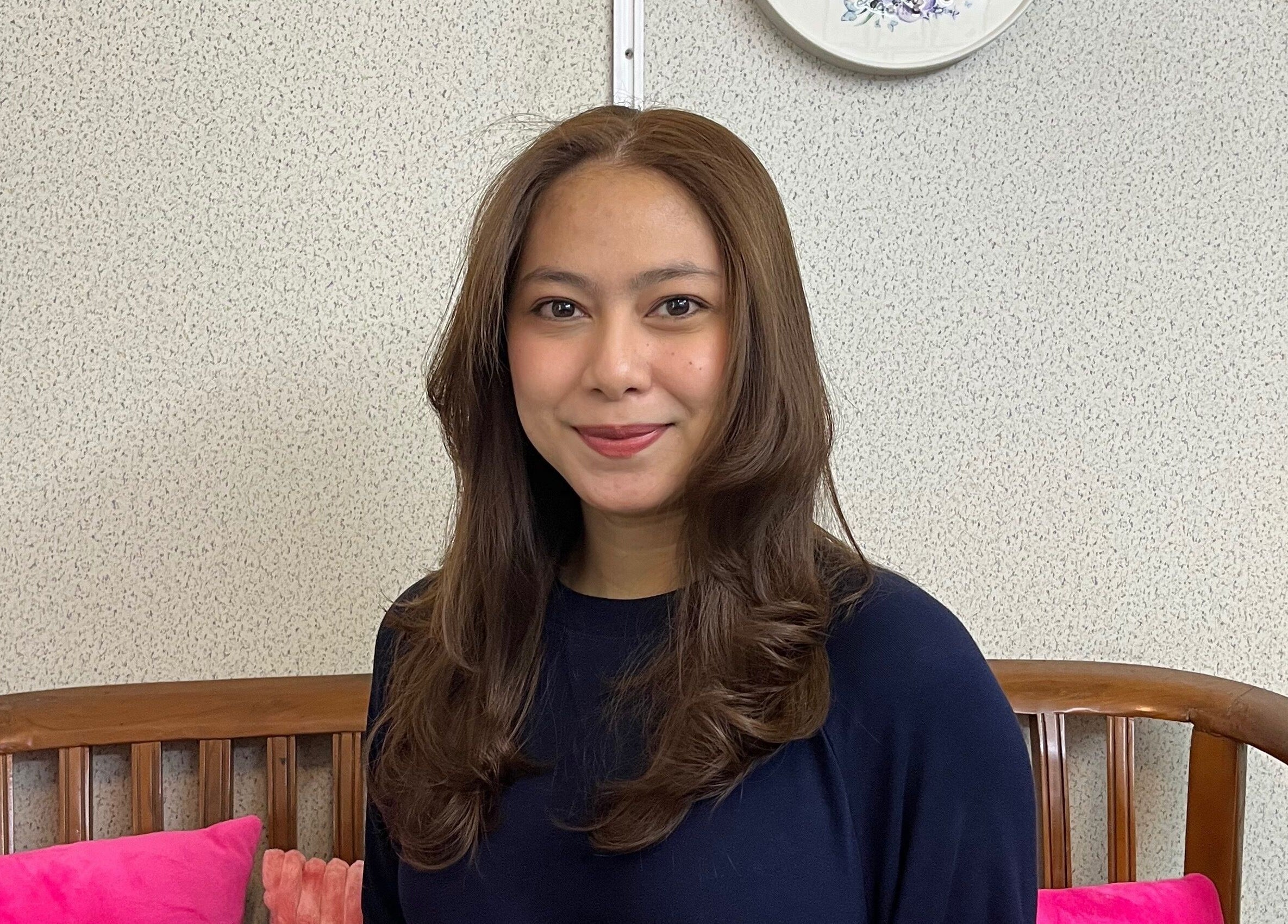 Guest seated in a cozy setting at Lana Beauty Salon Senawang, Seremban, Negeri Sembilan, MY.