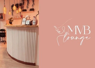 Stylish salon front desk at F.P Hairdressing in Warfield, England, GB with modern decor.