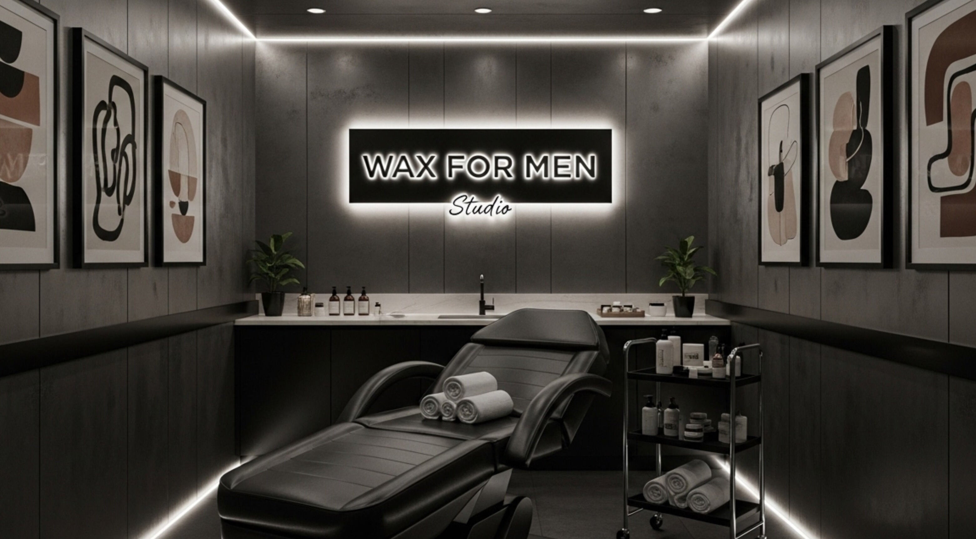 Luxurious spa room at Wax for Men; Manchester, England, GB. Please Book at Wax for Men co uk.