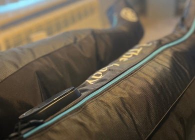 Compression therapy session at Beauty Custom Club Massage Studio, Newcastle upon Tyne, England, GB.