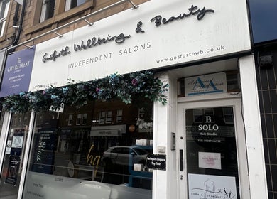 Exterior of Beauty Custom Club Massage Studio in Newcastle upon Tyne, England, GB, showcasing elegant design.