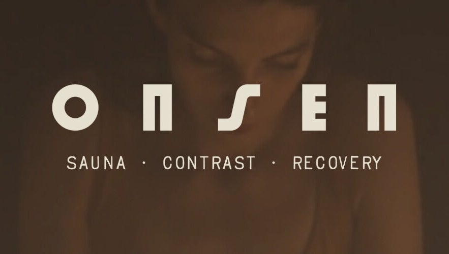 Onsen venue sign showcasing sauna, contrast, and recovery services in Torrensville, South Australia, AU.