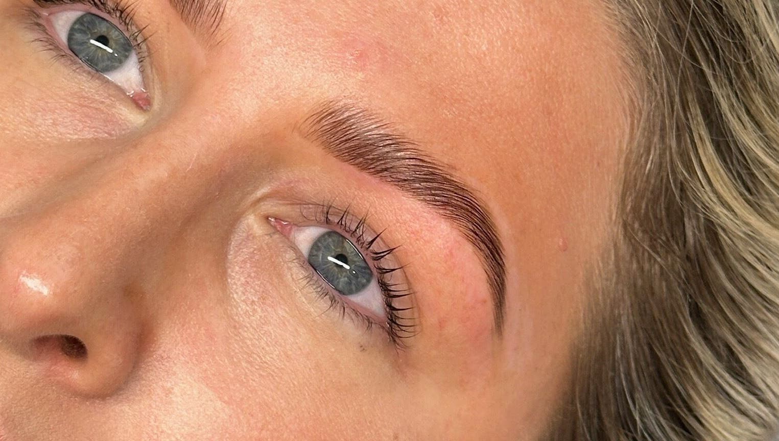 Perfectly shaped eyebrows at Sian Louisa x Clapham Junction, London, England, GB.