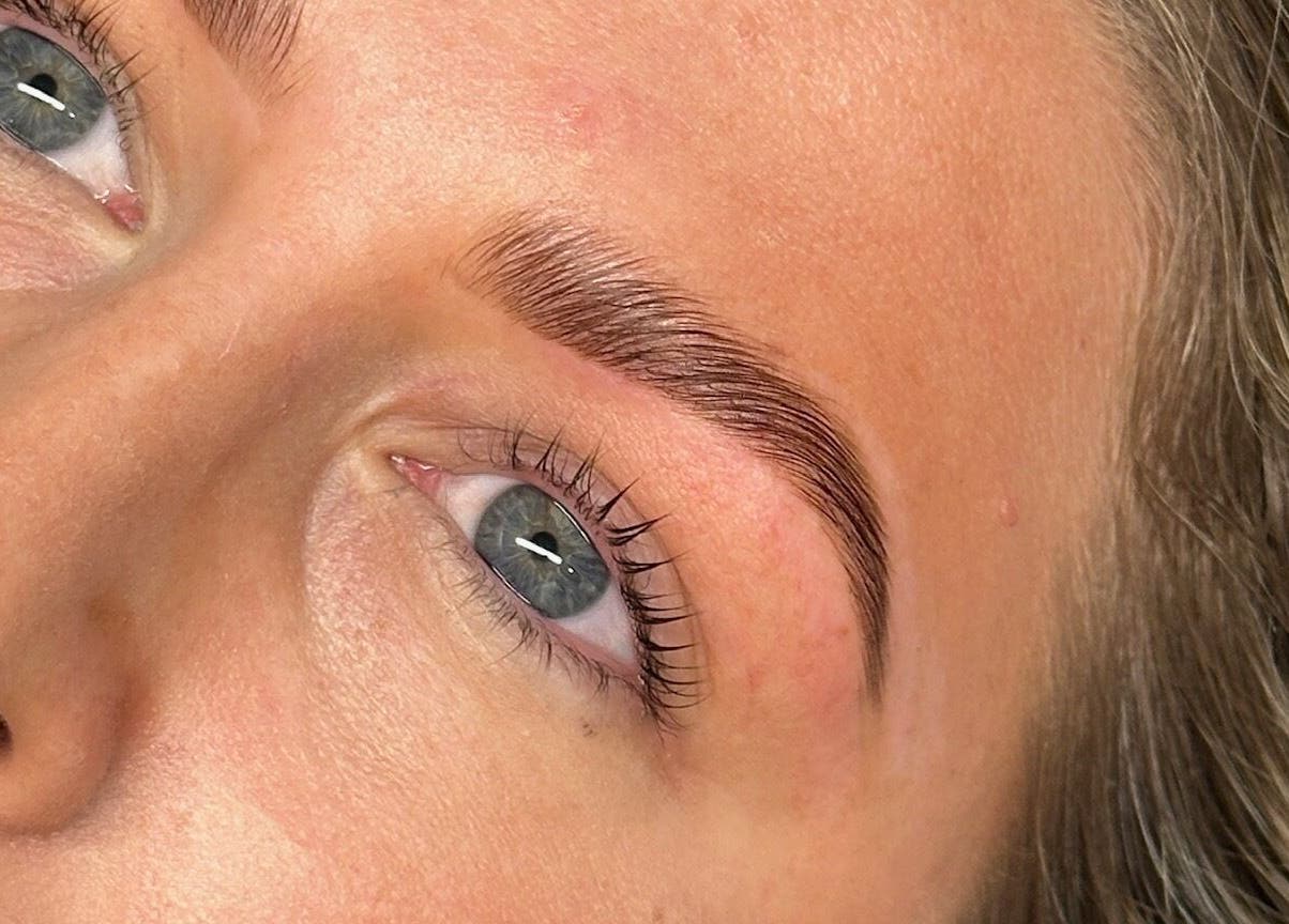 Perfectly shaped eyebrows at Sian Louisa x Clapham Junction, London, England, GB.