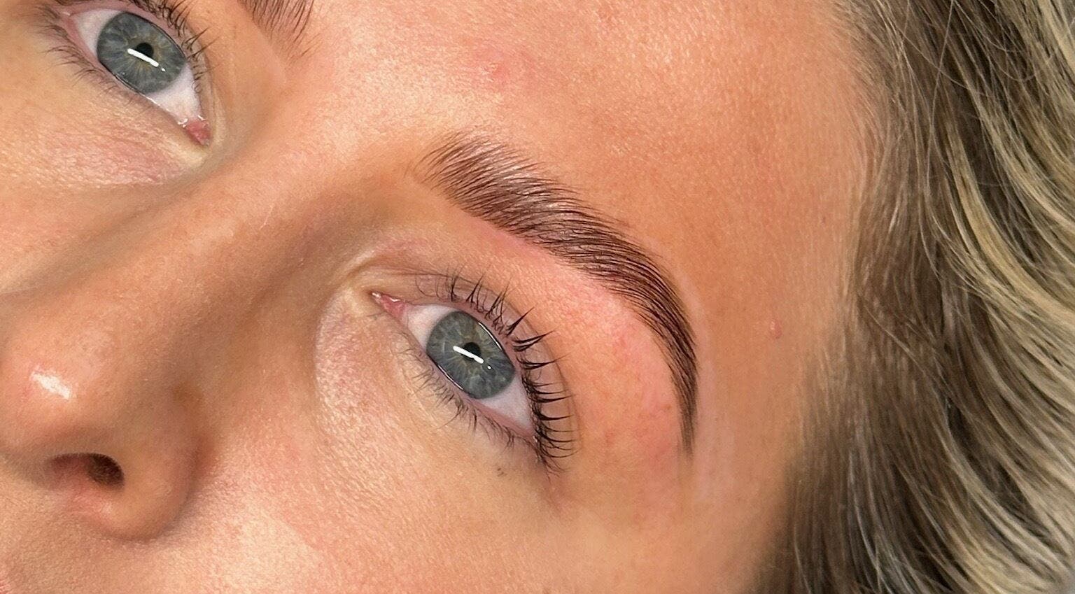 Perfectly shaped eyebrows at Sian Louisa x Clapham Junction, London, England, GB.