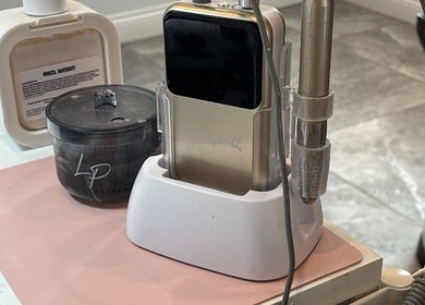 Professional nail salon tools at Nails By LB, Alfreton, England, GB, showcasing premium equipment.