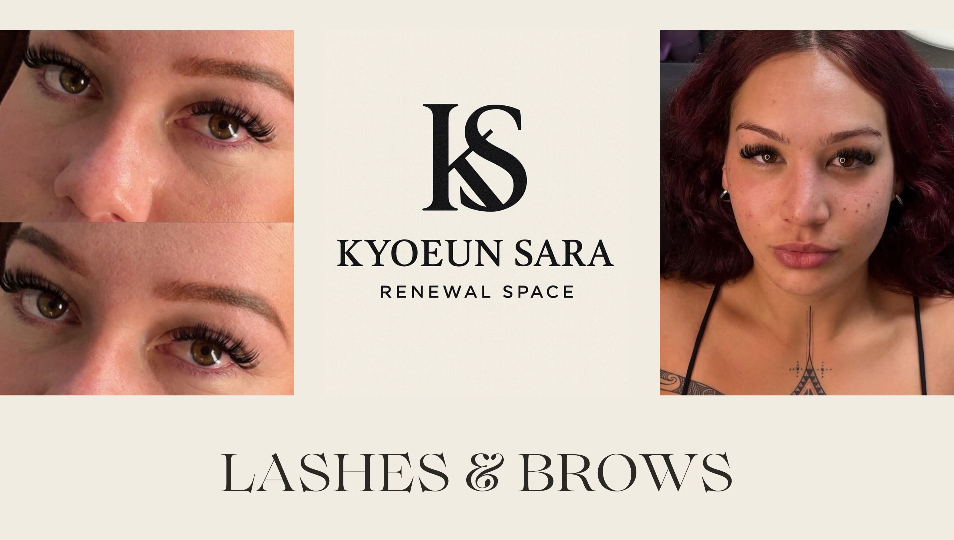 Lash and brow treatments at KS Renewal Space, Hamilton, Waikato, NZ. Enhance your beauty naturally.