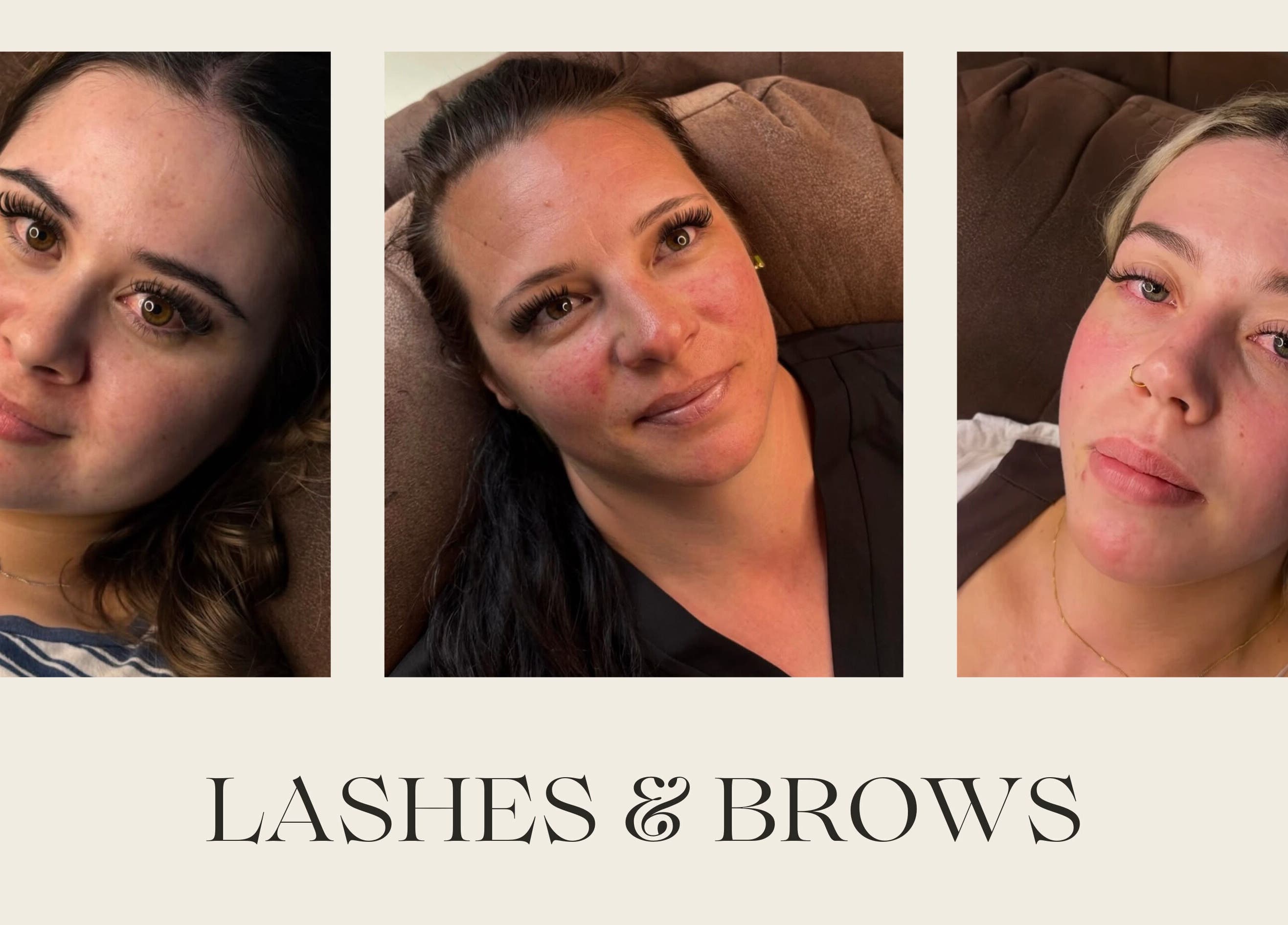 Woman's lashes and brows at KS Renewal Space in Hamilton, Waikato, NZ. Enhancing natural beauty with expert care.