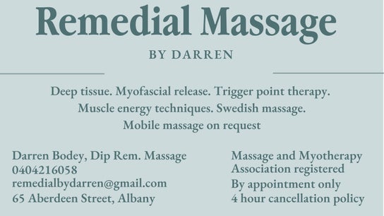 Remedial Massage by Darren