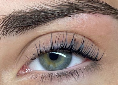 Close-up of a well-groomed eye at Lami Lounge UK, Spalding, England, GB, showcasing lash extension.