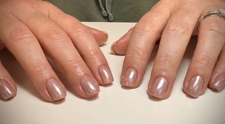 Elegant manicure with glossy finish at Nailsby.didar, Stockport, England, GB. Perfect for a classy look.