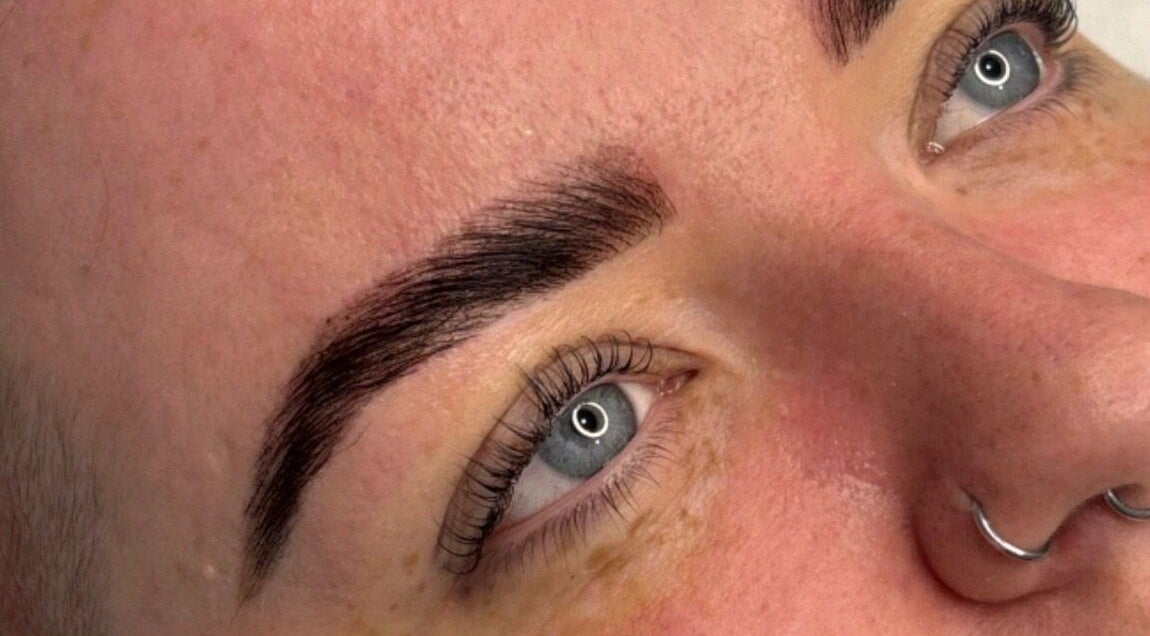 Perfectly shaped eyebrows at Brow & Beyond, Kilmarnock, Scotland, GB showcasing meticulous detail.