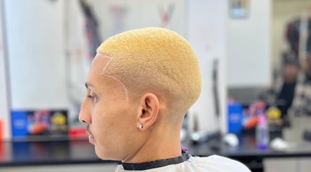 Trendy blonde buzz cut at Nana Rulz in Cape Town, Western Cape, ZA. Modern hairstyles for all occasions.