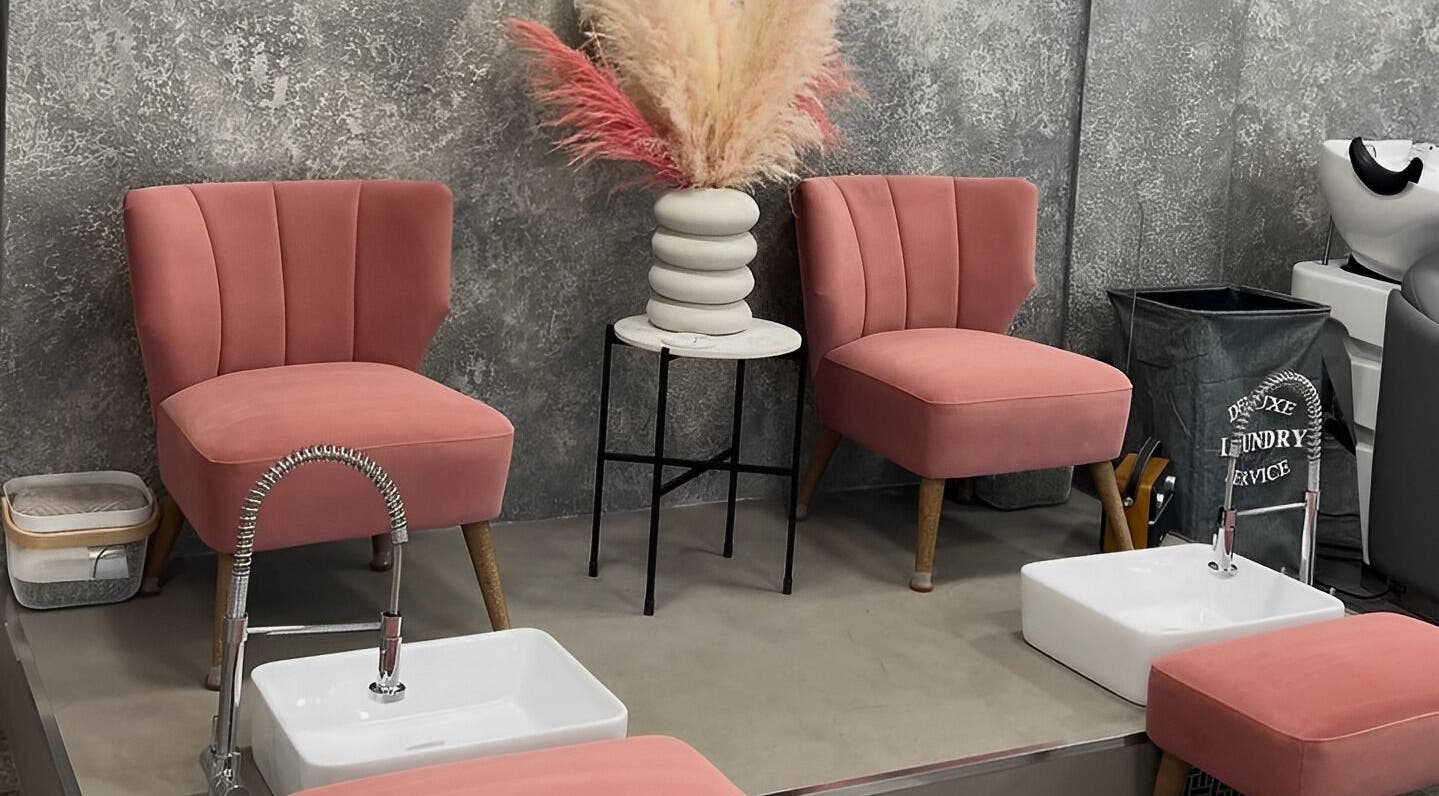 Luxurious pedicure chairs at The House of Glam in Newton-le-Willows, England, GB.
