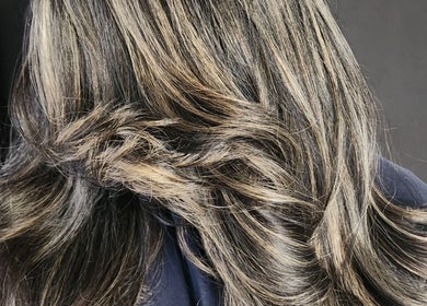 Elegant wavy hairstyle at B Fierce Salon Barbados, Deanes, Saint James, BB.