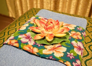Tropical floral decor at Chabaa Thai & Remedial Massage, Surry Hills, New South Wales, AU enhancing relaxation.