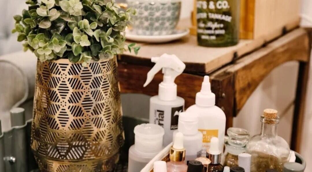 A soothing arrangement of skincare products at Maison de Linda Skin and Beauty, Richmond, Victoria, AU.