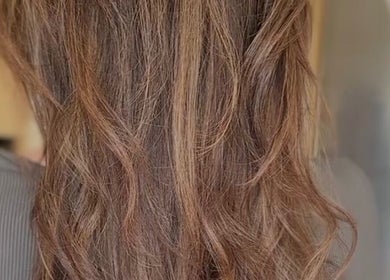 Beautifully styled wavy hair at Little Things Hair & Beauty, Heswall, England, GB.
