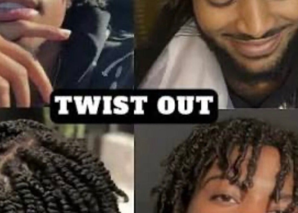 Twist-out hair styles at Gitedhands Glam in Beckenham, England, GB, showcasing intricate braiding techniques.