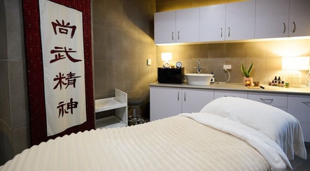 Relaxing therapy room at Elena Massage Therapist in Paddington, New South Wales, AU with comfortable massage bed.