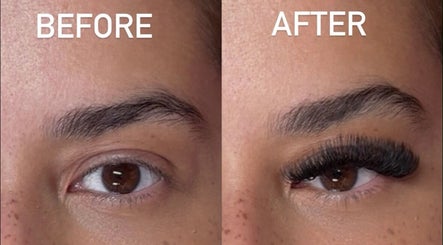 Before and after eyelash extensions at Lashed By Xio in London, England, GB. Stunning lash enhancement results.