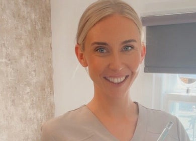 Aesthetic specialist at Serenity beauty & aesthetics in Heywood, England, GB, holding a beauty tool.