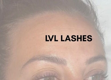 Close-up of expertly done LVL lashes at Serenity beauty & aesthetics, Heywood, England, GB.