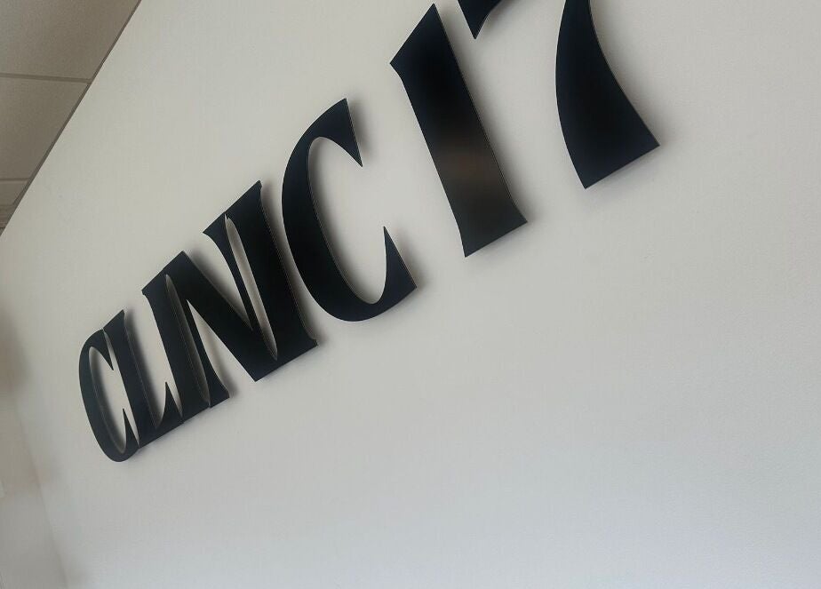 Interior of Secret Lash Lounge, featuring chic wall sign, located in Gateshead, England, GB.