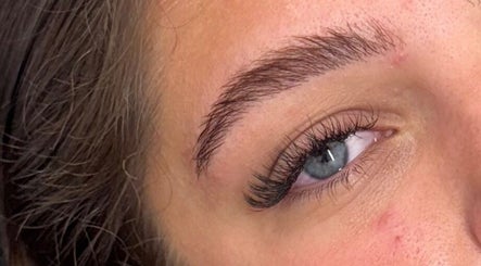 Close-up of expertly done eyelashes at Poppys Lashes & Beauty, Exmouth, England, GB.