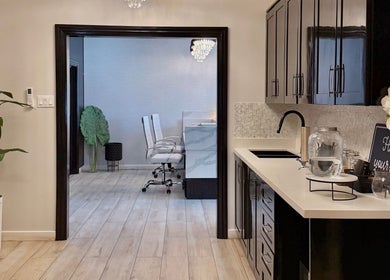 Elegant interior of Beauty By Doctors Medical Spa in Montego Bay, St. James Parish, JM with chic decor.
