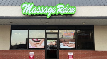 Exterior of Massage Relax & Spa in Springdale, Arkansas, US showcasing welcoming entrance.