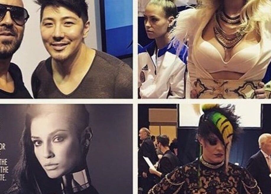 Shah Saatchi at Amsterdam, Noord-Holland, NL featuring diverse hair fashion and styling models.