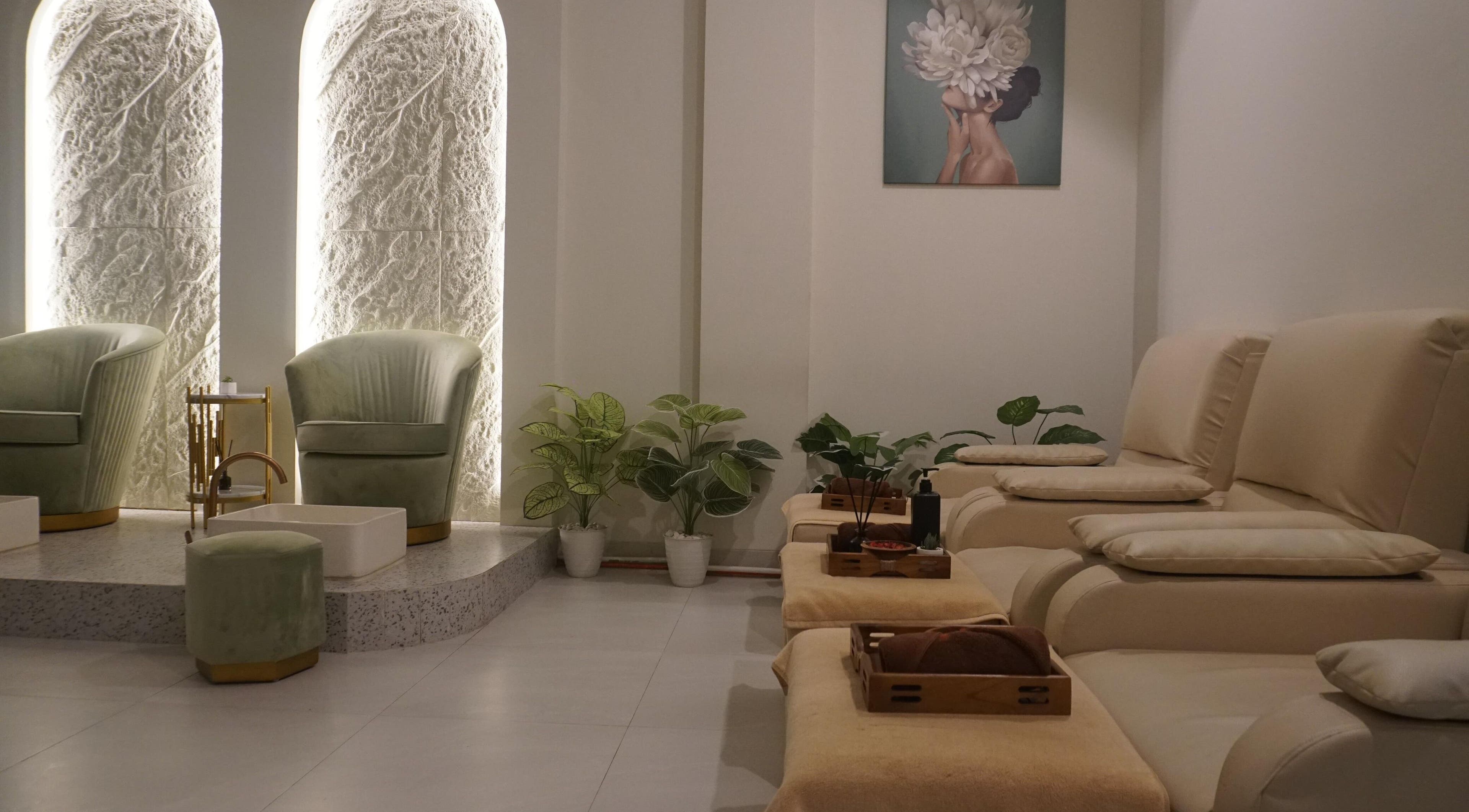 Elegant seating area at BeautyfulSpa, Bali, Bali, ID, featuring plush chairs and tranquil décor.