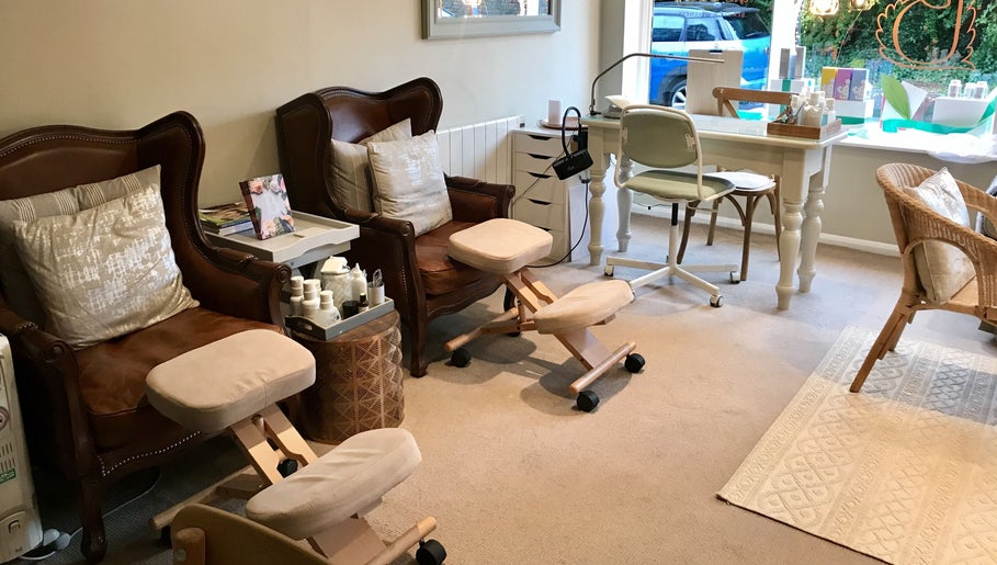 Inviting interior of The Bothy in York, England, GB, showcasing comfortable treatment chairs and serene decor.