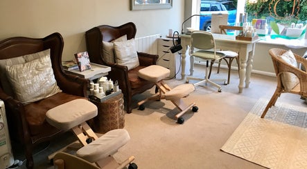 Inviting interior of The Bothy in York, England, GB, showcasing comfortable treatment chairs and serene decor.