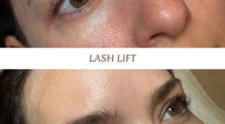 Lash lift at The Bothy x Elethea in Huntington, England, GB. Before and after enhancement of eyelashes.