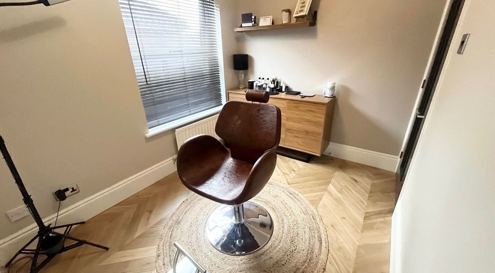 Elegant chair in treatment room at Brows By KD, Worksop, England, GB, embodying comfort and style.
