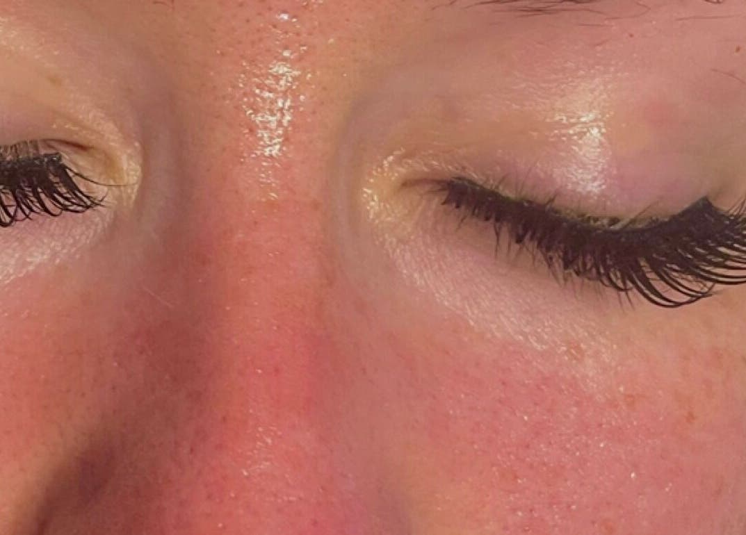 Close-up of perfectly extended eyelashes at Wirral Clinic SATURDAY: Empire Aesthetics, Bebington, Wirral, England, GB.