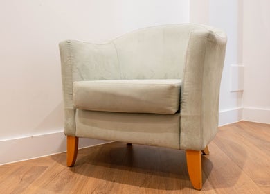 Elegant chair in Francisca Wellbeing Studio, London, England, GB. Perfect for relaxation.