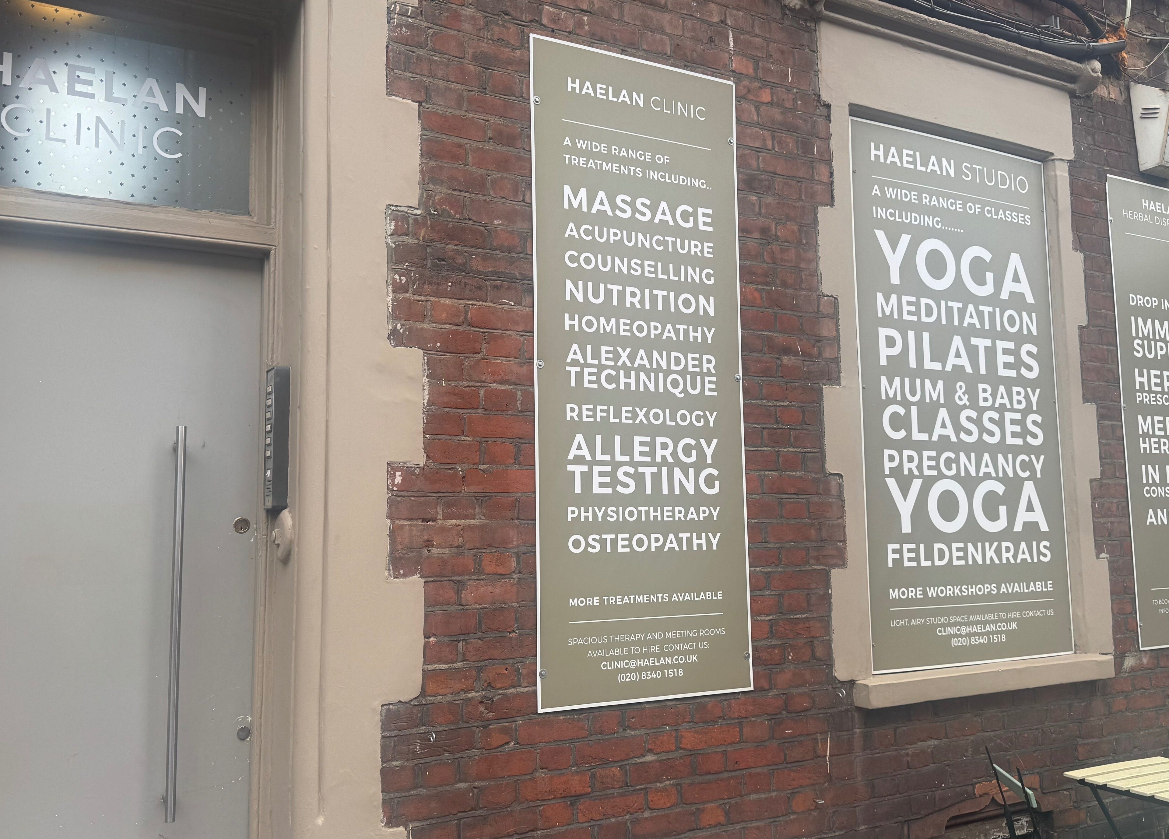 Entrance to Face and Body Therapies by Christina in London, England, GB offering holistic wellness services.