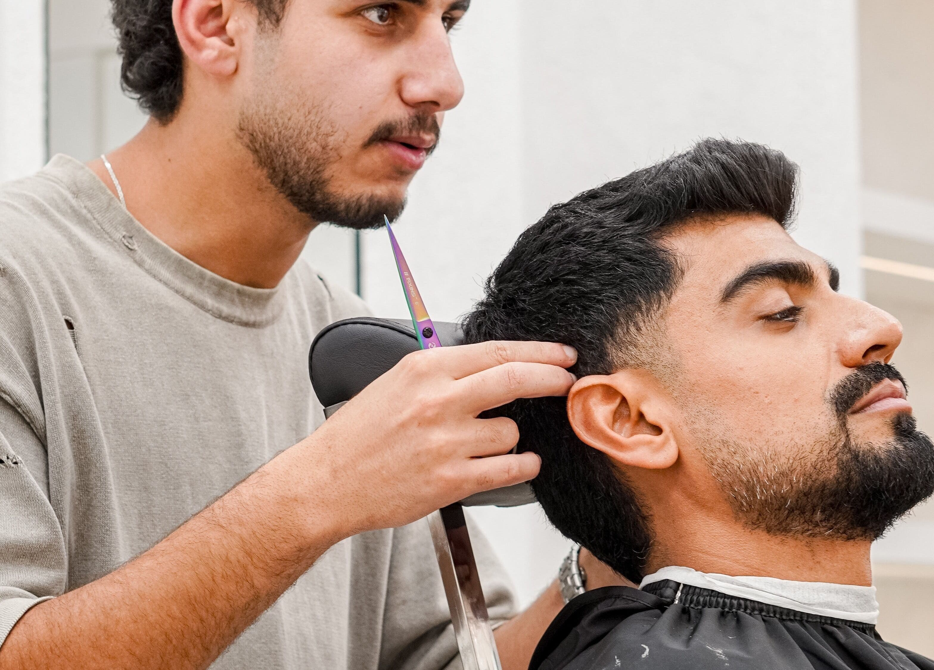 Precision haircut at Mantis Gent’s Salon - Yas Island, Abu Dhabi, AE.